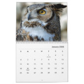 Owl Portret Wall Agenda Kalender (Jan 2026)