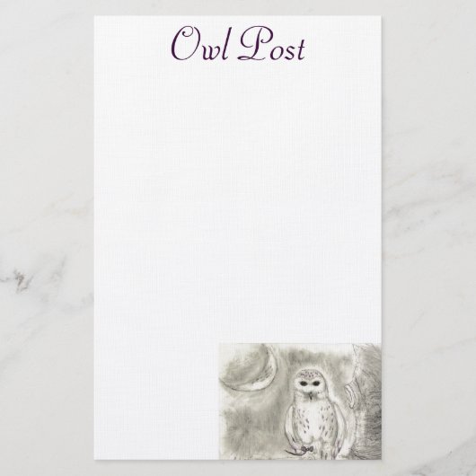 Owl Post Briefpapier (Voorkant)