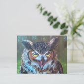 Owl Postcard Briefkaart (Staand voorkant)