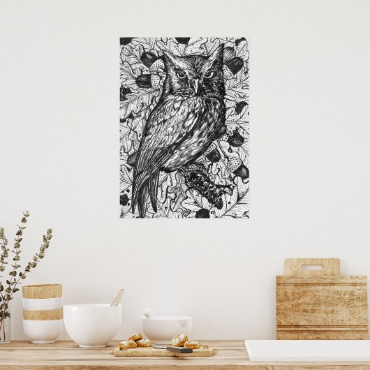 Owl Poster (Keuken)