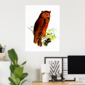 Owl Poster Print (Thuiskantoor)