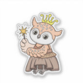 Owl Princess Sticker (Voorkant)