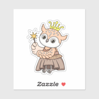 Owl Princess Sticker