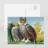  Owl Print Briefkaart (Voorkant / Achterkant)