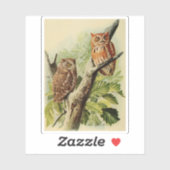Owl Print Sticker (Vel)