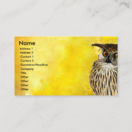OWL Professional Bird Design | Waterverven Visitekaartje