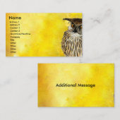 OWL Professional Bird Design | Waterverven Visitekaartje (Voorkant / Achterkant)