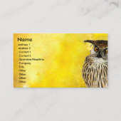 OWL Professional Bird Design | Waterverven Visitekaartje (Voorkant)