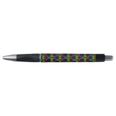 Owl Psychedelic Neon Light Button Pen (Voorkant)