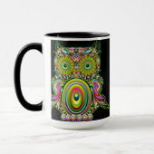 Owl Psychedelic Popart Mok (Links)