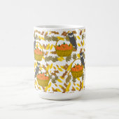 Owl & Pumpkin Harvest" Coffee Mug Koffiemok (Center)