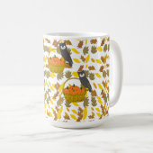 Owl & Pumpkin Harvest" Coffee Mug Koffiemok (Voorkant rechts)