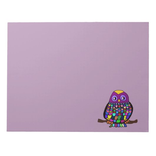 Owl Rainbow Notitieblok (Voorkant)