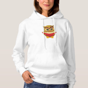 Owl Reading Hoodie