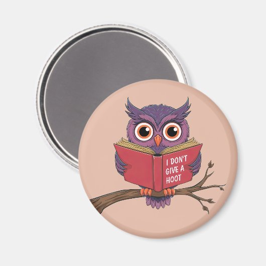 Owl Reading Magneet (Voorkant / Achterkant)