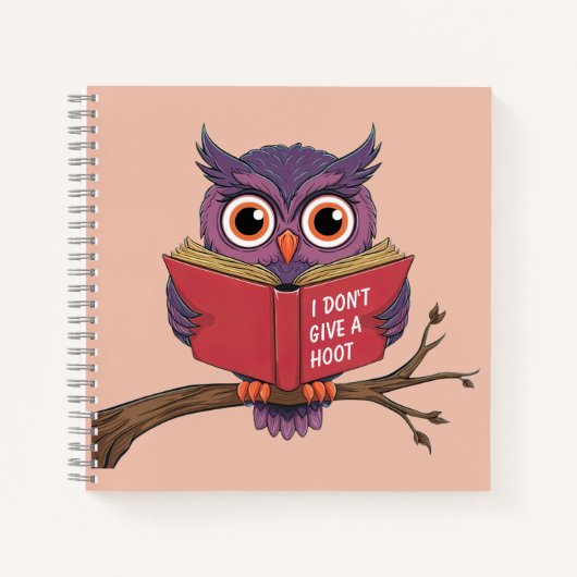 Owl Reading Notitieboek (Voorkant)