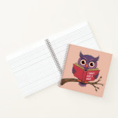 Owl Reading Notitieboek (Binnen)