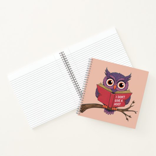Owl Reading Notitieboek (Binnen)