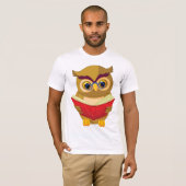 Owl Reading T-shirt (Voorkant volledig)