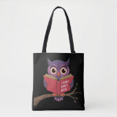 Owl Reading Tote Bag (Voorkant)