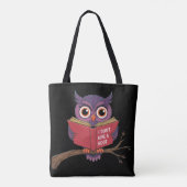 Owl Reading Tote Bag (Achterkant)