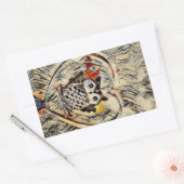 Owl Rechthoekige Sticker (Envelop)