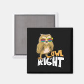 Owl rechts magneet (Voorkant / Achterkant)