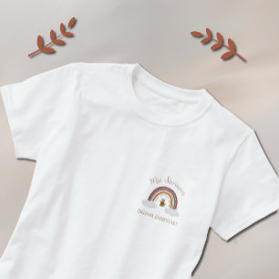 Owl & regenboogleraar T-Shirt met schoolnaam