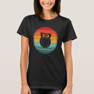 Owl Retro Bird Style T-shirt