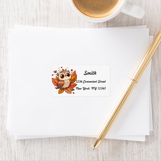 Owl Return Address Label (Insitu)