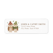 Owl Return Address Labels (Voorkant)