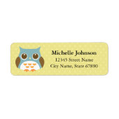 Owl Return Address Labels (Voorkant)