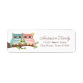 Owl Return Address Labels (Voorkant)