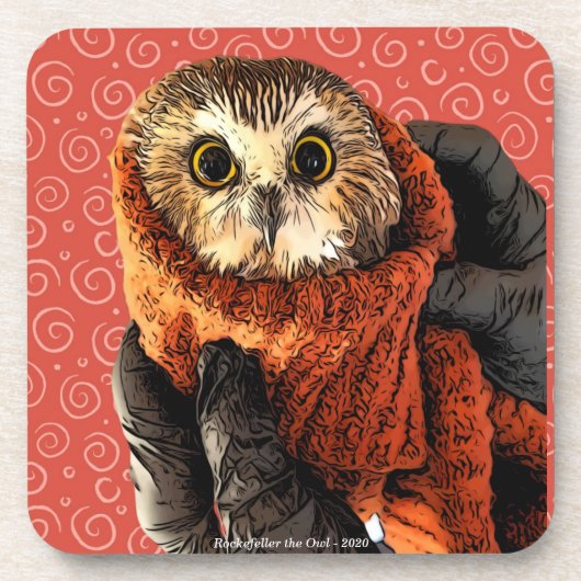 Owl, Rockefeller Bier Onderzetter (Voorkant)