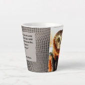 Owl, Rockefeller, citaat, tweezijdig, Latte Mok (Voorkant)