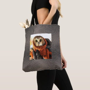 Owl, Rockefeller Tote Bag