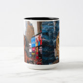 Owl, Rockefeller, tweezijdig, Tweekleurige Koffiemok (Center)