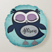 Owl Rond Kussen (Voorkant)