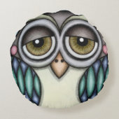 Owl Rond Kussen (Achterkant)
