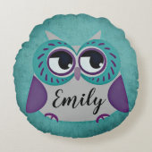 Owl Rond Kussen (Voorkant)