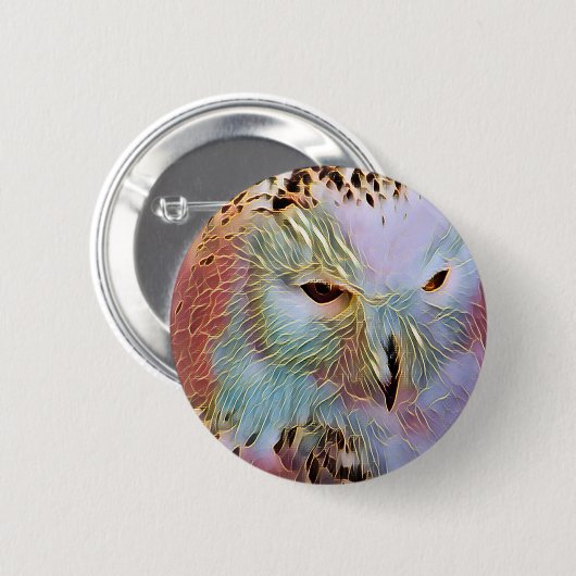 OWL RONDE BUTTON 5,7 CM (Voorkant /achterkant)