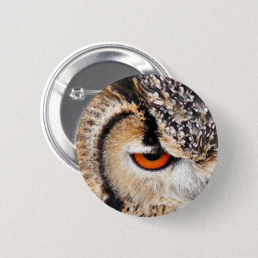 OWL RONDE BUTTON 5,7 CM (Voorkant /achterkant)