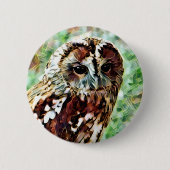 OWL RONDE BUTTON 5,7 CM (Voorkant)
