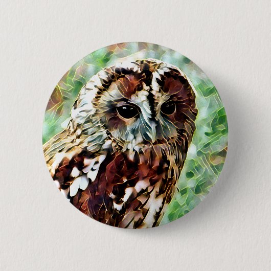 OWL RONDE BUTTON 5,7 CM (Voorkant)