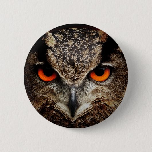 Owl Ronde Button 5,7 Cm (Voorkant)