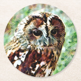 OWL RONDE KARTONNEN ONDERZETTER