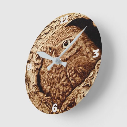 "Owl" Ronde Klok (Hoek)