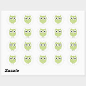Owl Ronde Sticker (Vel)
