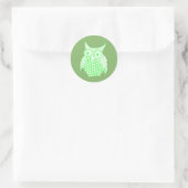 Owl Ronde Sticker (Tas)