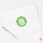 Owl Ronde Sticker (Envelop)